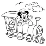 Mickey Mouse Halloween train ride