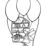 Fairy inventor in the balloon workshop