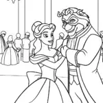 Belle and Beast at the masquerade