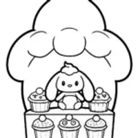 Cinnamoroll in a cloud bakery