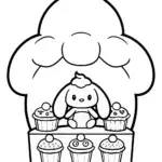 Cinnamoroll in a cloud bakery