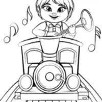 JJ on a musical train ride