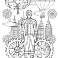 Spider-Man in a steampunk world