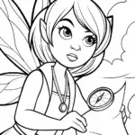 Fairy cartographer in the sky