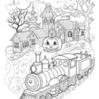 Halloween time-traveling train adventure