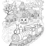 Halloween time-traveling train adventure