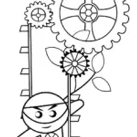 Ninja in the clockwork garden