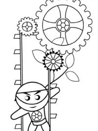 Ninja in the clockwork garden