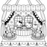 Hello Kitty tea room fun