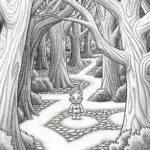 Huggy Wuggy in a puzzle forest