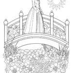 Princess on a glowing bridge