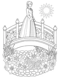 Princess on a glowing bridge