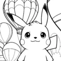 Pikachu at the balloon festival
