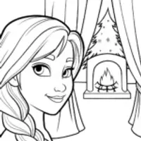 Elsa’s enchanted winter nook