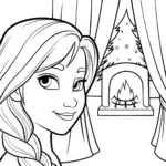 Elsa’s enchanted winter nook