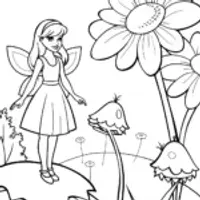 Barbie’s magical garden scene