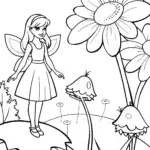 Barbie’s magical garden scene