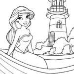 Jasmine in a floating lighthouse garden
