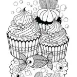 Cupcake Chic underwater mural