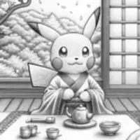 Pikachu’s celestial tea ceremony
