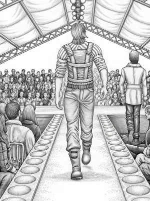 Buzz Lightyear fashion show coloring pages