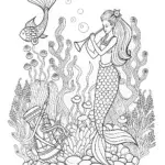Barbie conducting an underwater orchestra