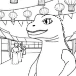Godzilla at the lantern festival