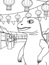 Godzilla at the lantern festival