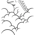 Godzilla cloud adventure