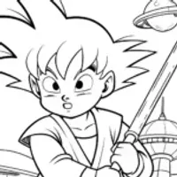 Goku at the alien pet showdown