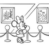 Minnie Mouse underwater art gallery