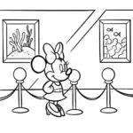 Minnie Mouse underwater art gallery