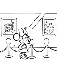 Minnie Mouse underwater art gallery
