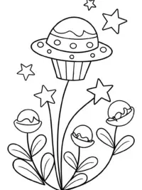 Cupcake Chic in space garden