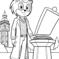 Sonic opening a time capsule