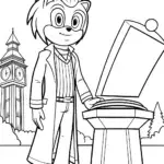 Sonic opening a time capsule