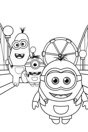 Venom’s friendly monster parade coloring pages