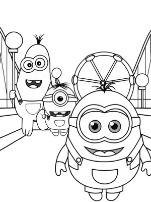 Venom’s friendly monster parade coloring pages