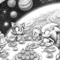 Sonic’s tea party in space