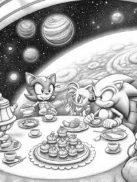 Sonic’s tea party in space