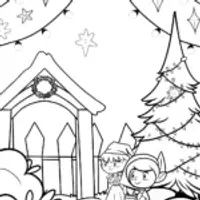 Christmas in the enchanted garden