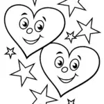 Heart-shaped characters in the stars