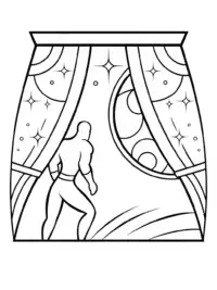 Flash painting a cosmic mural