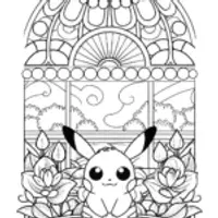 Legendary Pokémon in the sky garden