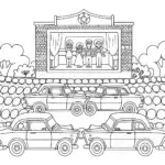 Bratz dolls at a drive-in movie