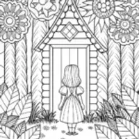 Lucy in the enchanted puzzle garden