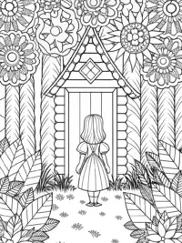 Lucy in the enchanted puzzle garden