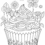 Cupcake Chic in the fairy garden