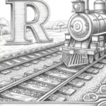 Alphabet letters on a train ride