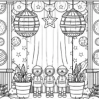 Blippi’s garden party in space